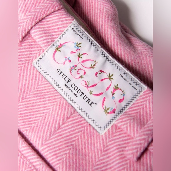 GCDS GIULY COUTURE Chino Trousers Size XL Wool Blend Pink - Picture 5 of 12